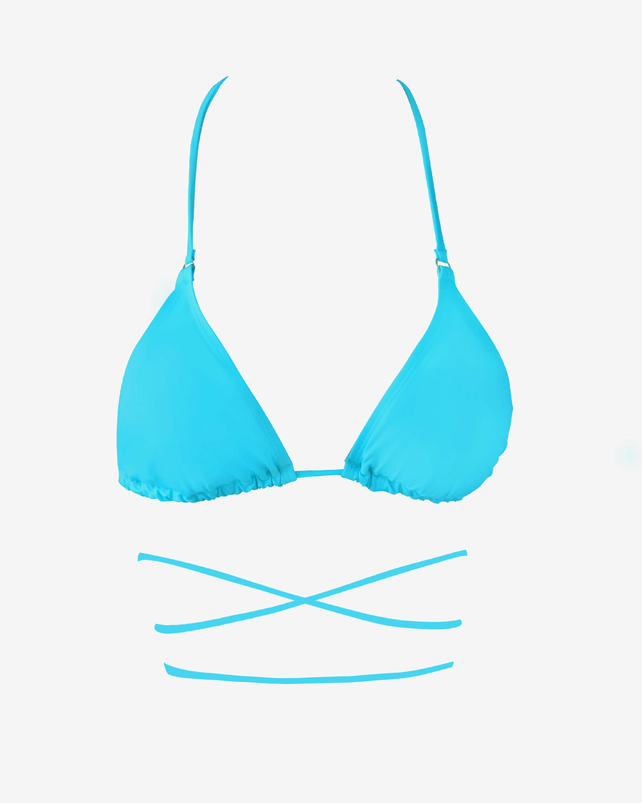 Putu Triangle Bikini Top Blue Check – SunDaze Surf